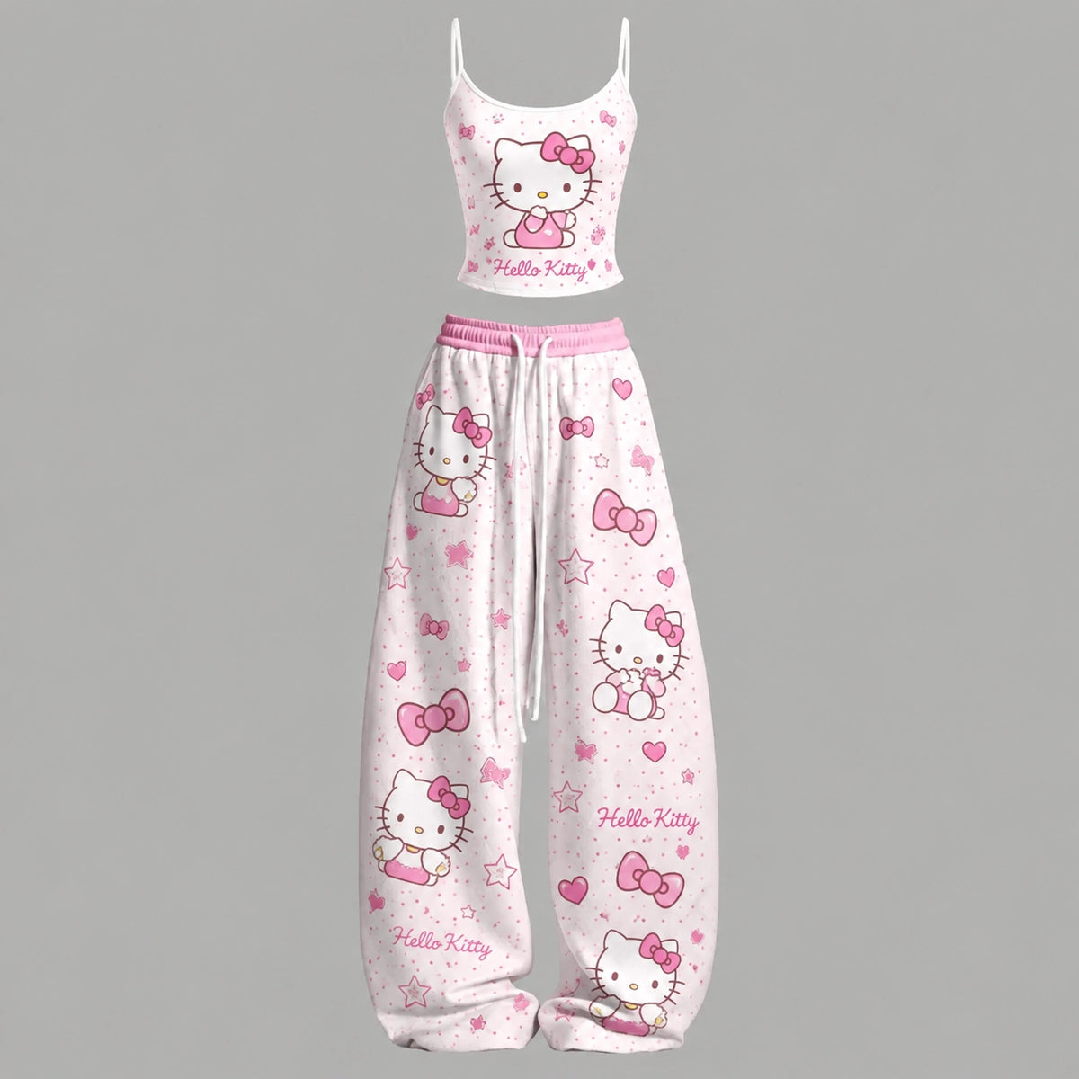Hello Kitty Top & Elasticated Trousers Two-Piece Set