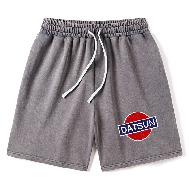 Animescollection Datsun Vintage Car Washed Shorts