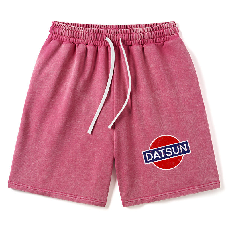 Animescollection Datsun Vintage Car Washed Shorts