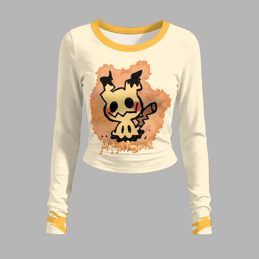 Pokémon Long-sleeved double-layer stretch pants set