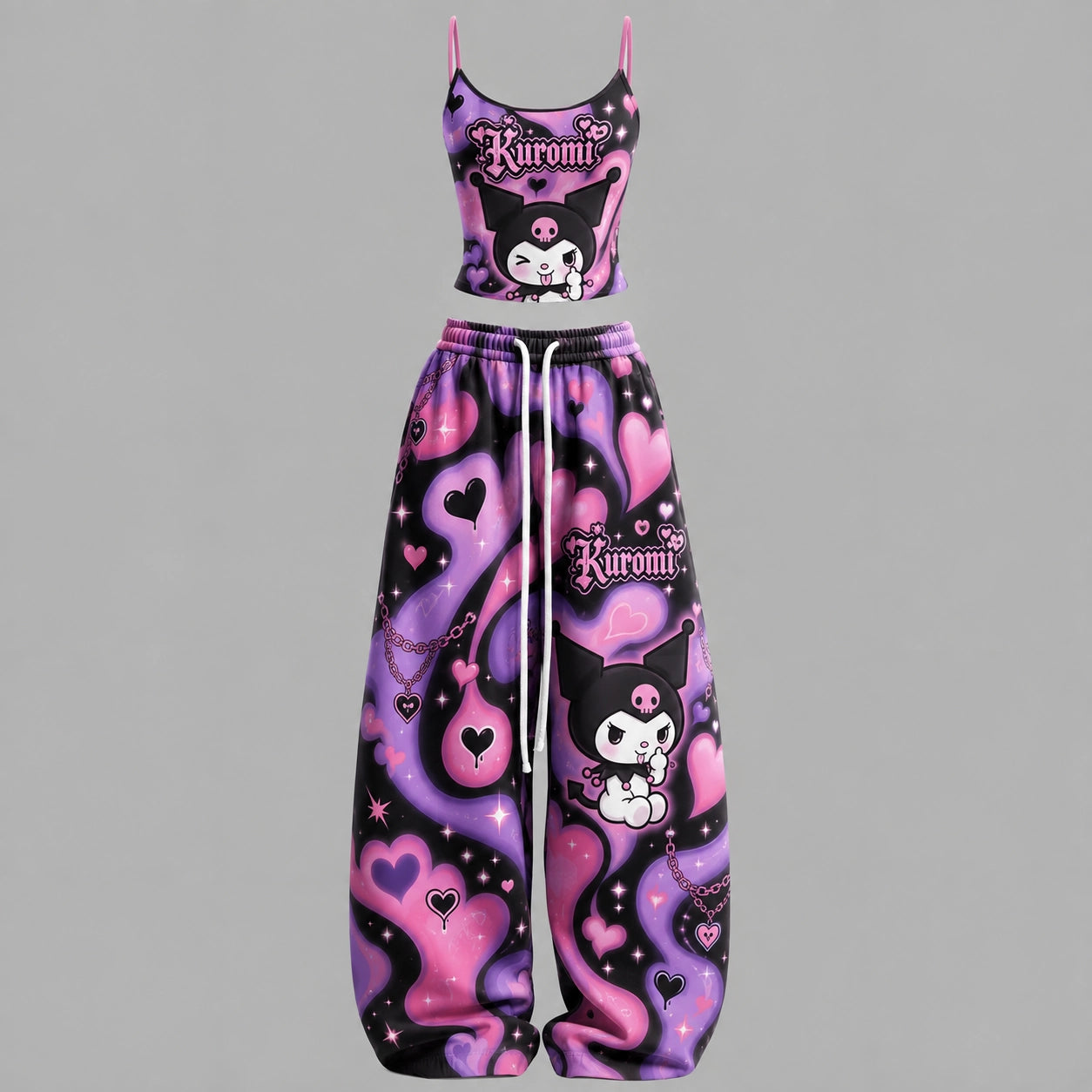 Hello Kitty Top & Elasticated Trousers Two-Piece Set