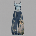 The wind is rising-Top & Elasticated Trousers Two-Piece Set