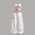 Animescollection Demon Slayer Top & Elasticated Trousers Two-Piece Set