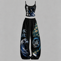 Demon Slayer Top & Elasticated Trousers Two-Piece Set