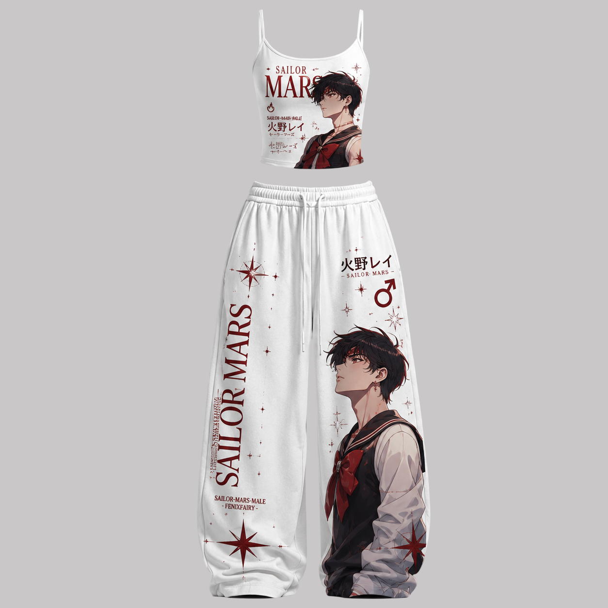 Sailor Moon Top & Elasticated Trousers Two-Piece Set