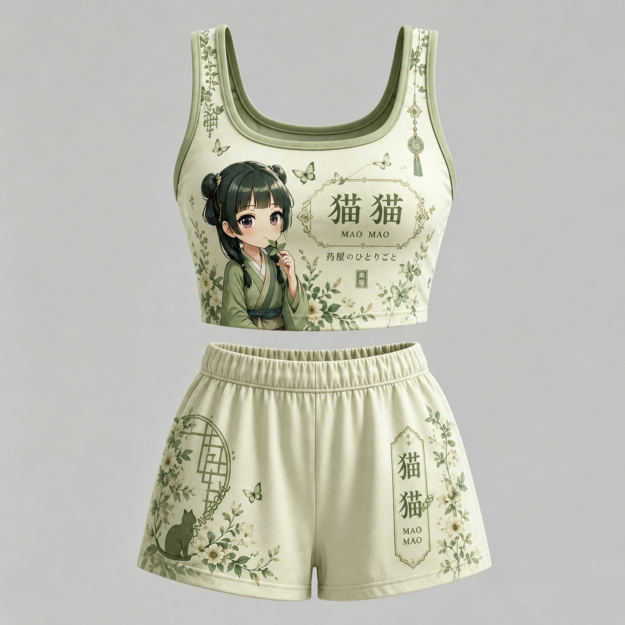 Animescollection The Apothecary Diaries Vest and shorts Two-Piece Set