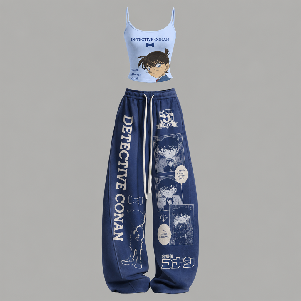 Detective Conan T-Shirt & Elasticated Trousers Two-Piece Set