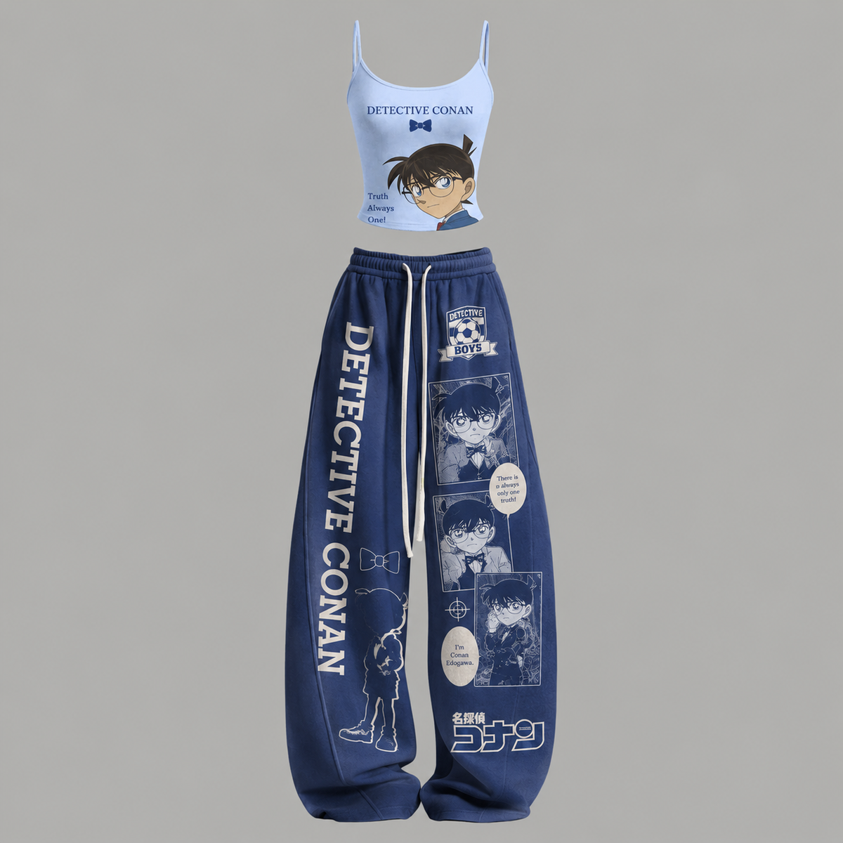 Detective Conan T-Shirt & Elasticated Trousers Two-Piece Set
