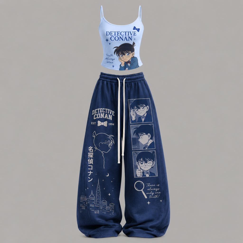 Detective Conan T-Shirt & Elasticated Trousers Two-Piece Set