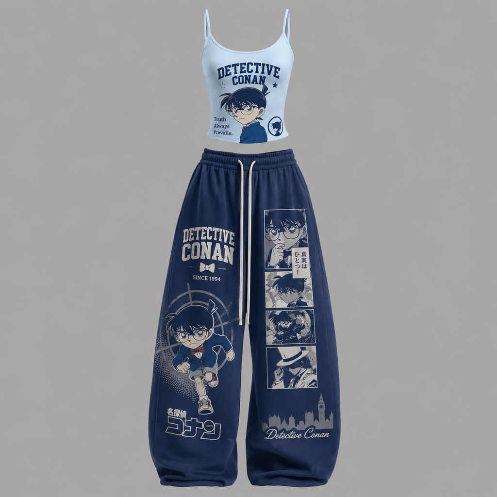 Detective Conan T-Shirt & Elasticated Trousers Two-Piece Set