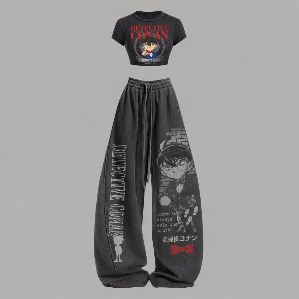 Detective Conan T-Shirt & Elasticated Trousers Two-Piece Set
