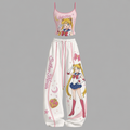 Sailor Moon Top & Elasticated Trousers Two-Piece Set