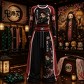 Demon Slayer Long-sleeved double-layer stretch pants set