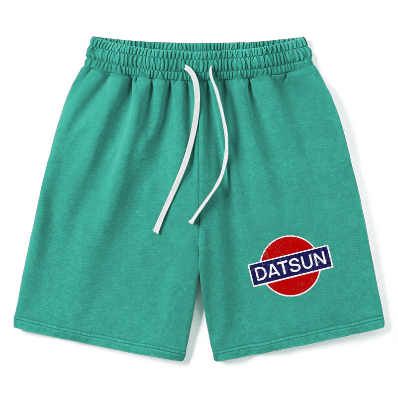 Animescollection Datsun Vintage Car Washed Shorts