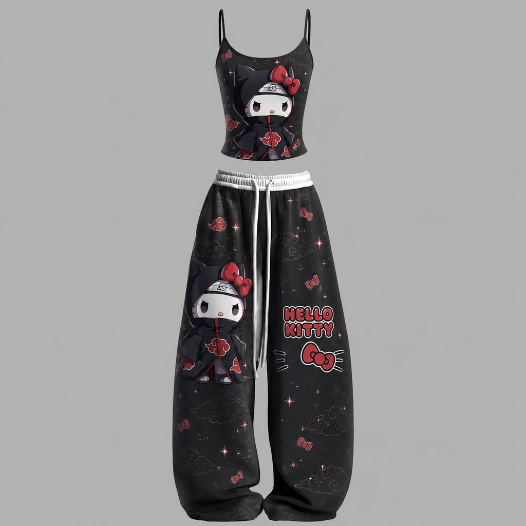 Hello Kitty Top & Elasticated Trousers Two-Piece Set