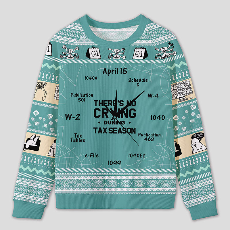 Personalized Tax Countdown Humor Ugly Sweater Office Holiday Party Gift for Accounting Pros