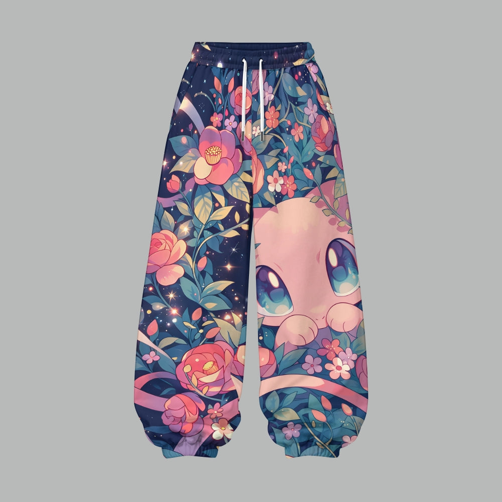 Pokémon Women's Cropped Long Sleeve Hoodie & High Waist Jogger Pants Two Piece Tracksuit Set