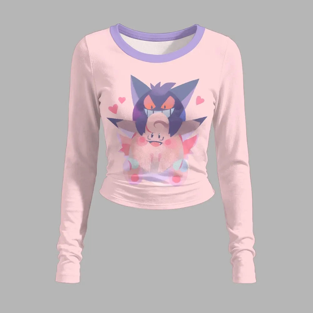 Pokémon Long-sleeved double-layer stretch pants set