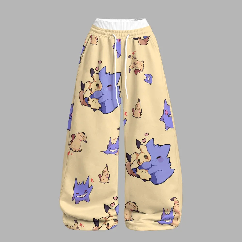 Pokémon Long-sleeved double-layer stretch pants set