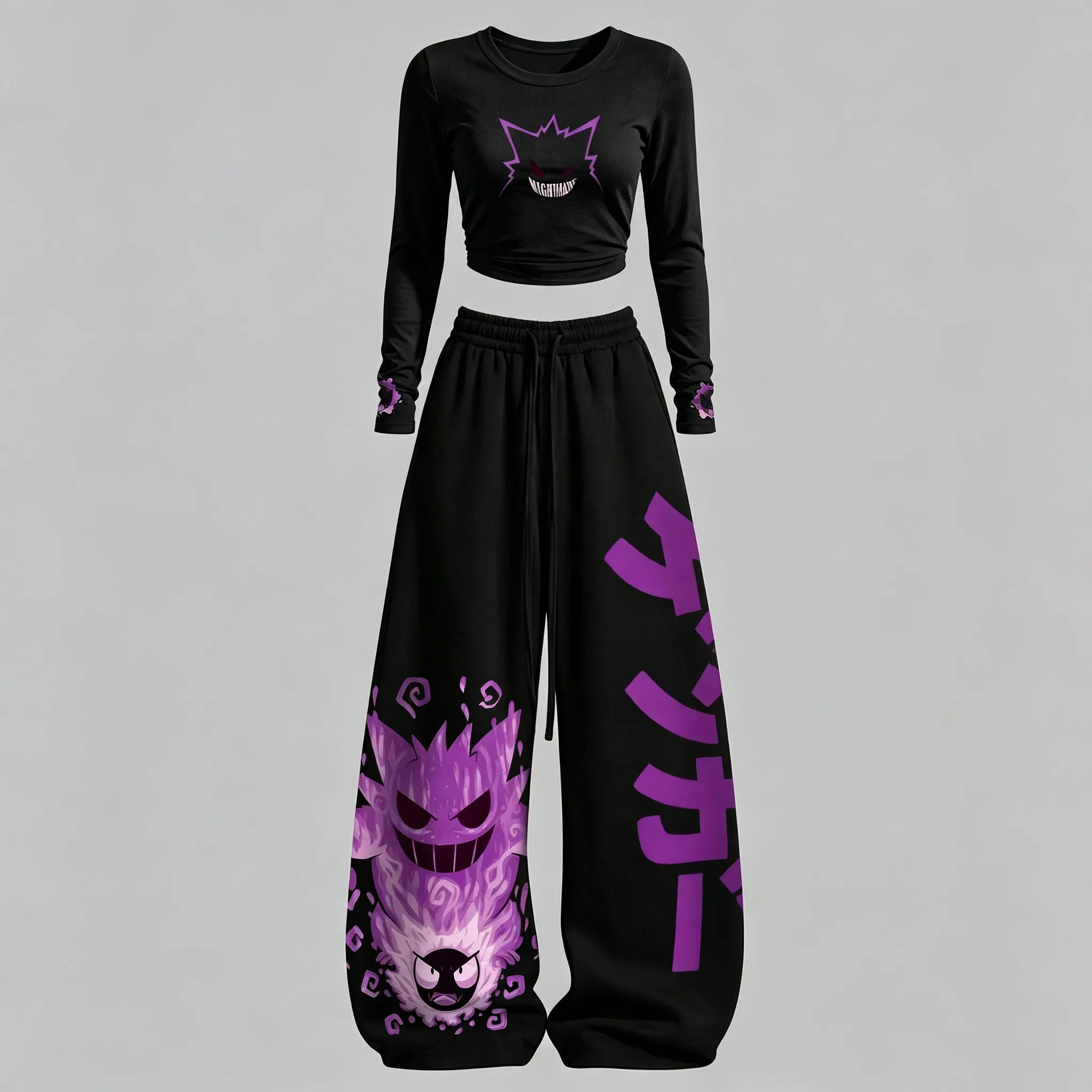 Pokémon Long-sleeved double-layer stretch pants set