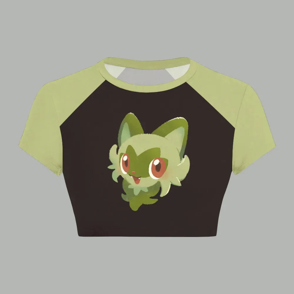 Pokémon Women's Crop Top and Elastic Waist Pants Set