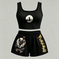 Anime Pokémon Vest and shorts Two-Piece Set