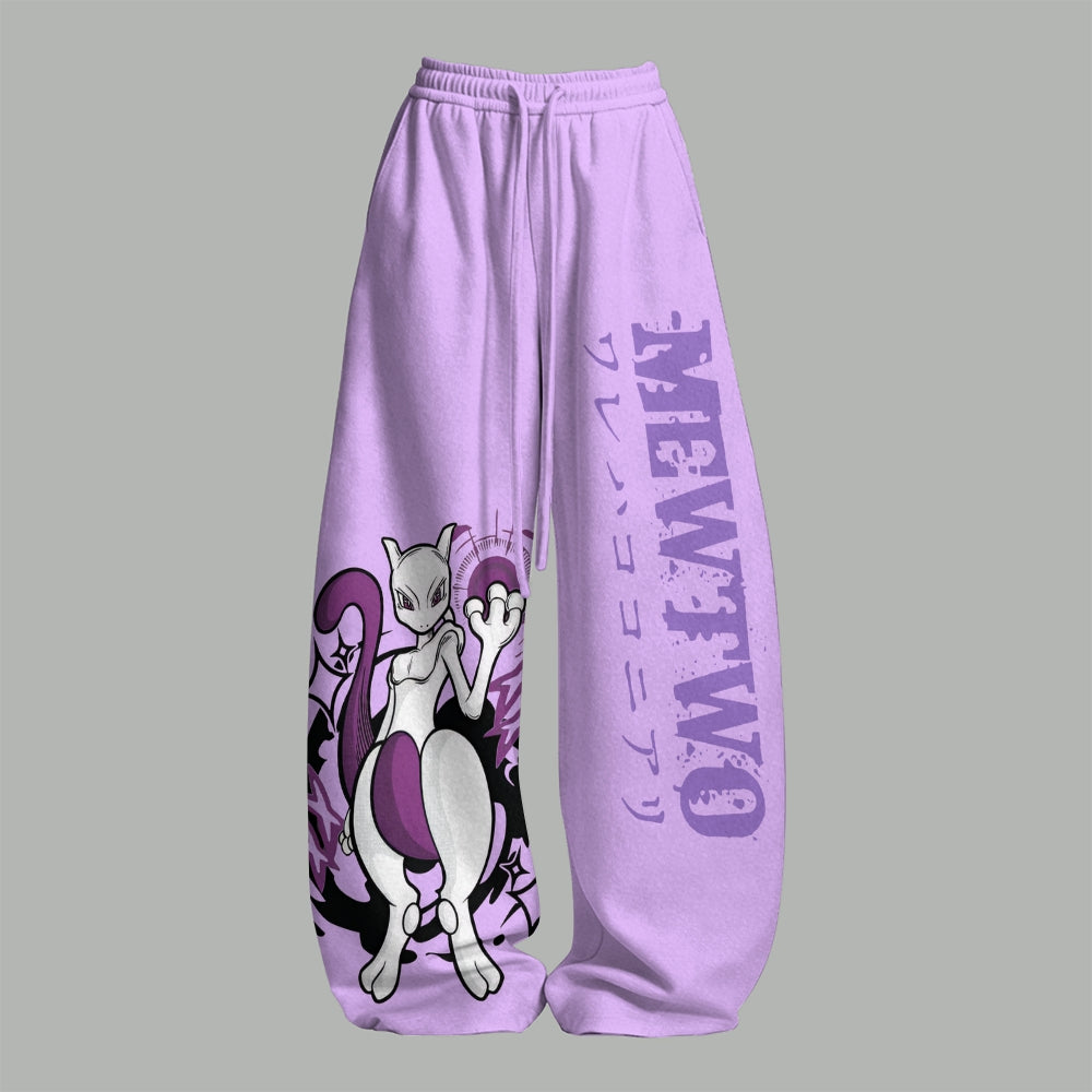 Anime Pokémon Top & Elasticated Trousers Two-Piece Set