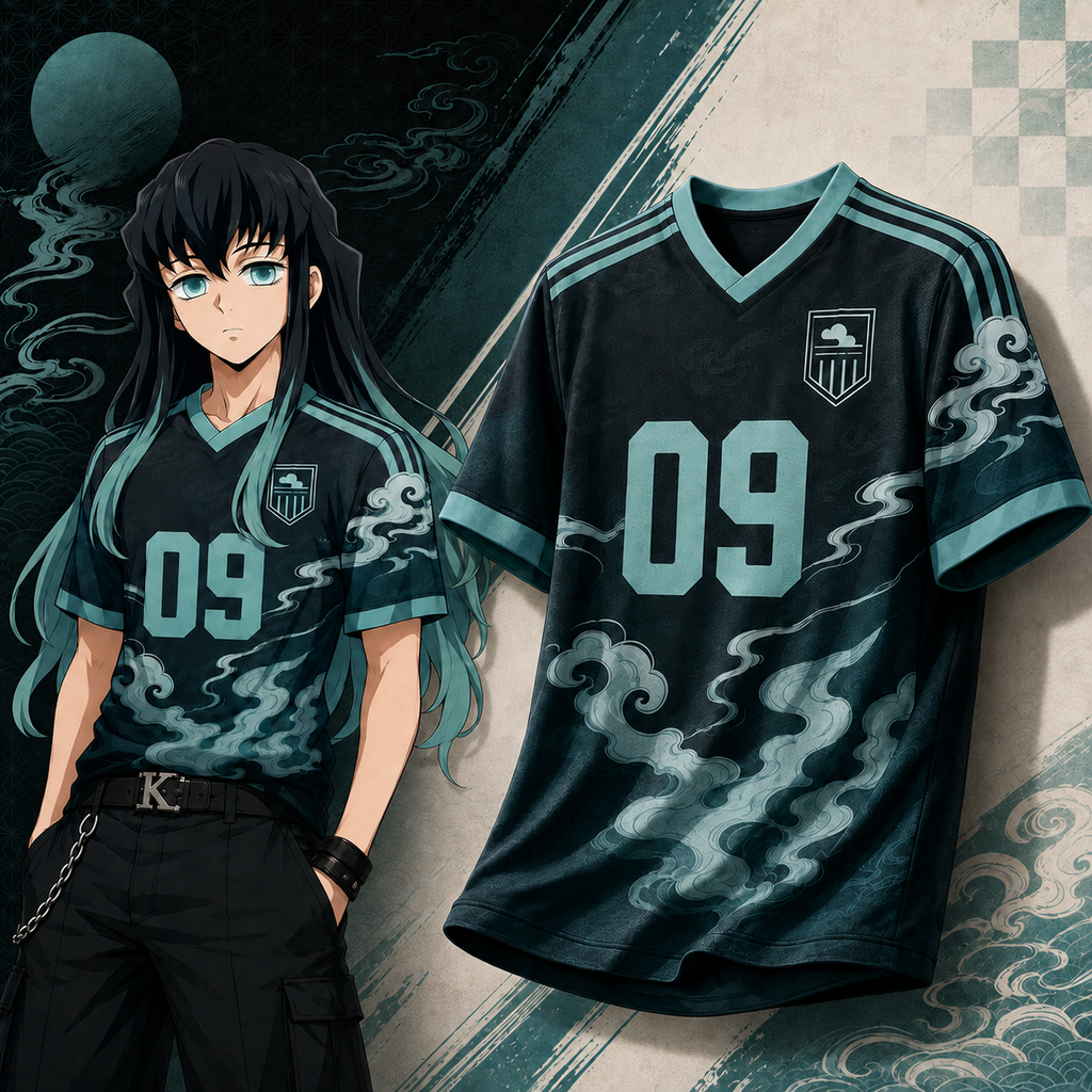 Demon Slayer: Kimetsu no Yaiba - Muichiro Tokito V-neck Jersey