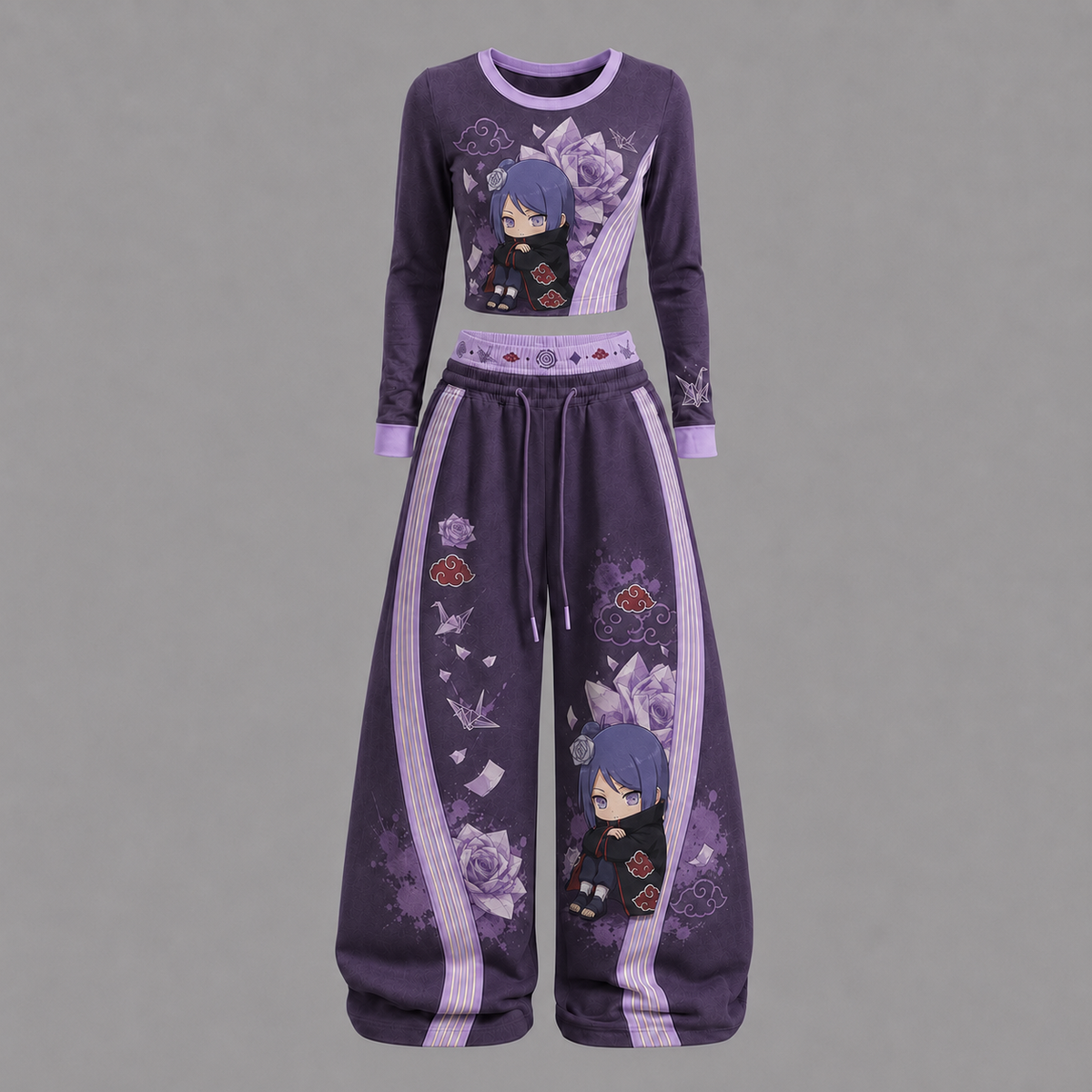 Naruto - Konan-Long-sleeved double-layer stretch pants set