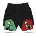 One Piece Luffy And Zoro Printed Men's Shorts