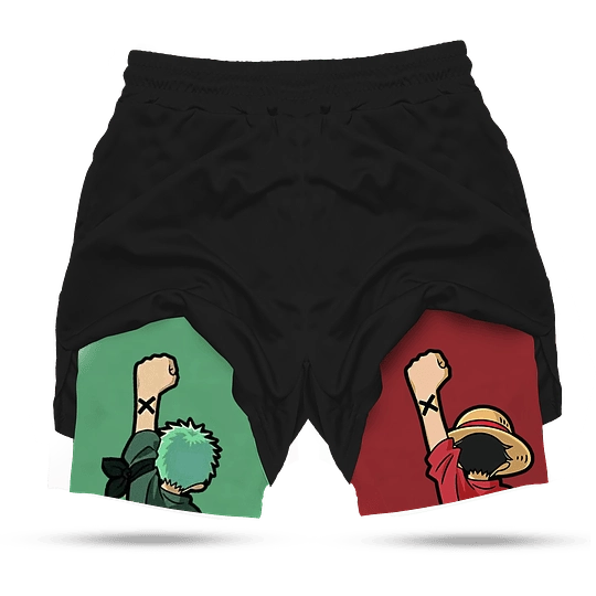 One Piece Luffy And Zoro Printed Men's Shorts