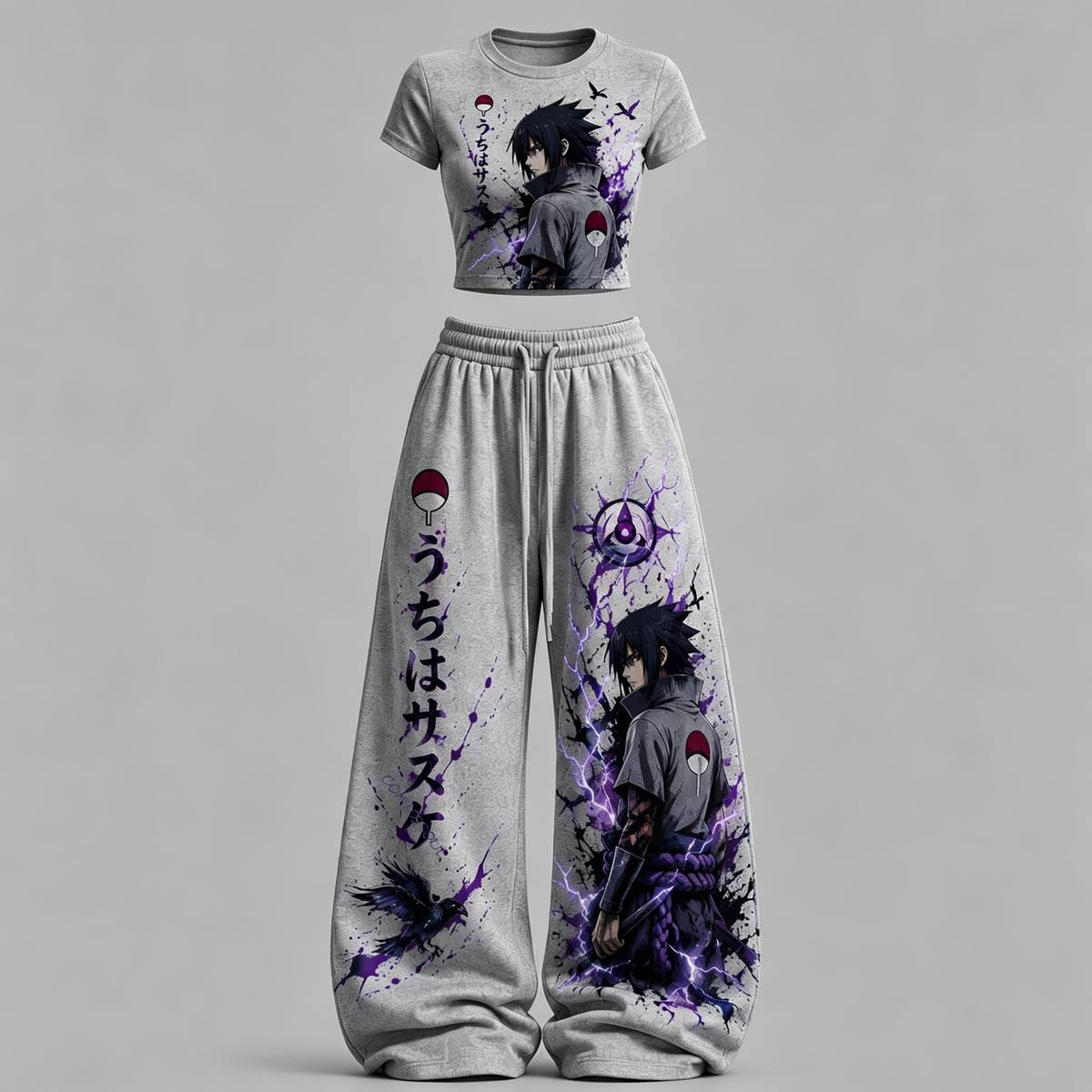 Naruto Top & Elasticated Trousers Two-Piece Set
