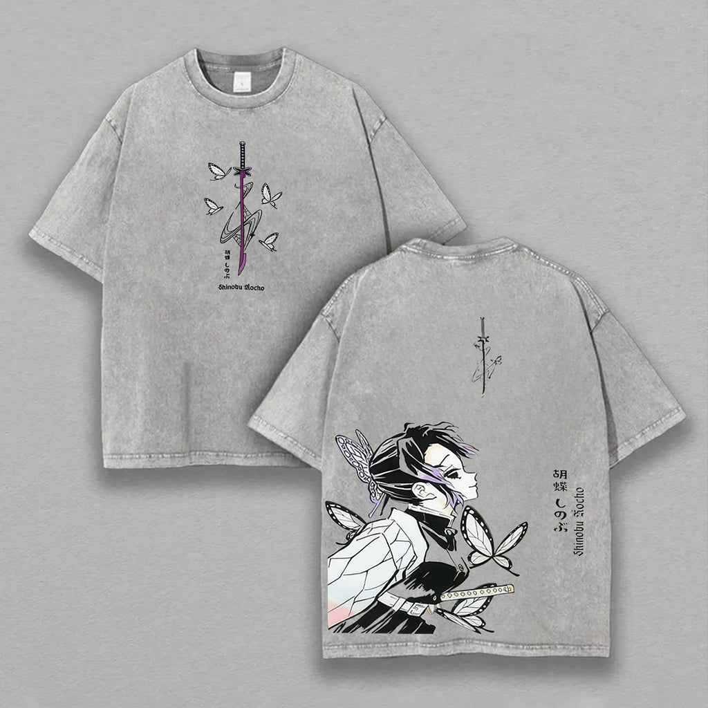 Vintage Oversized T-Shirt Demon Slayer