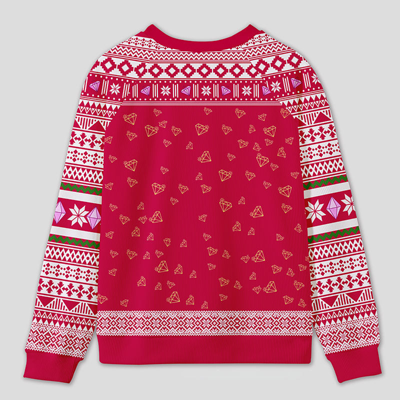 Personalized Accounting Queen Funny Ugly Sweater Office Holiday Party Gift for Finance Divas