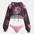 "Pokémon" Women's Cropped Hoodie & Thong Sets