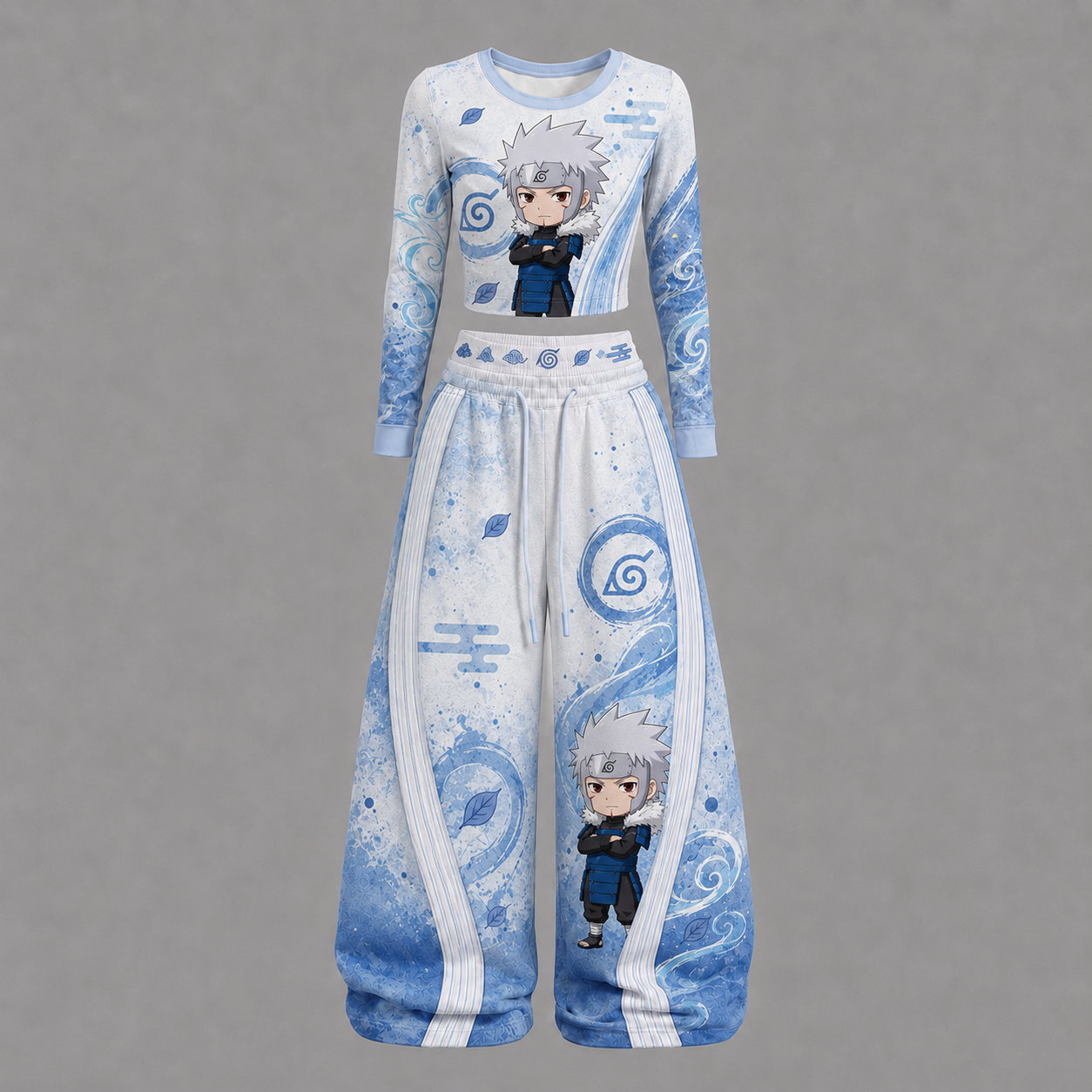 Naruto -Tobirama Senju-sleeved double-layer stretch pants set