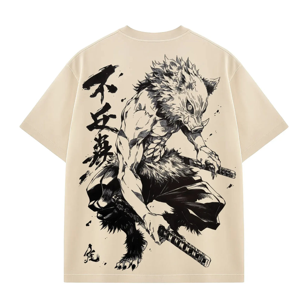 Vintage Oversized T-Shirt|Demon Slayer