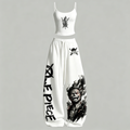Animescollection One Piece Top & Elasticated Trousers Two-Piece Set