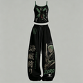 Animescollection One Piece Top & Elasticated Trousers Two-Piece Set