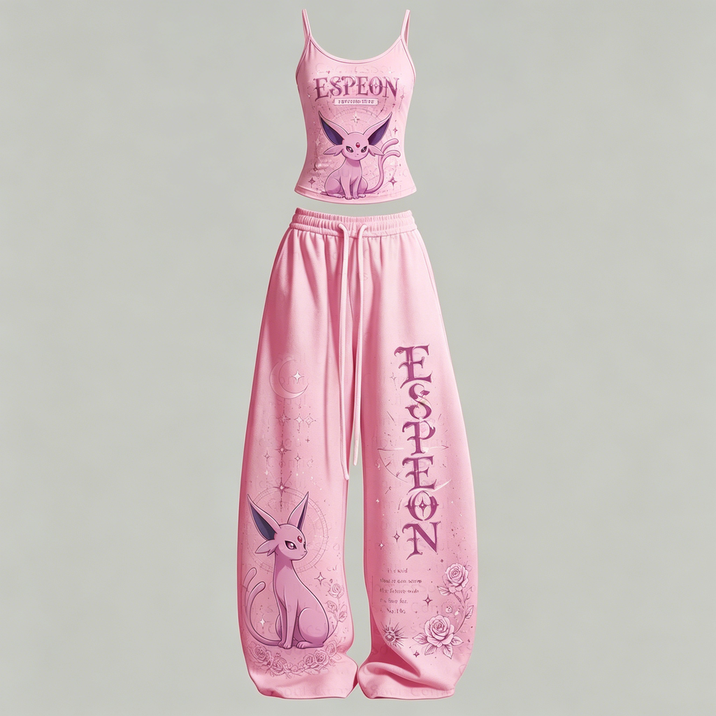 Animescollection Pokémon Top & Elasticated Trousers Two-Piece Set