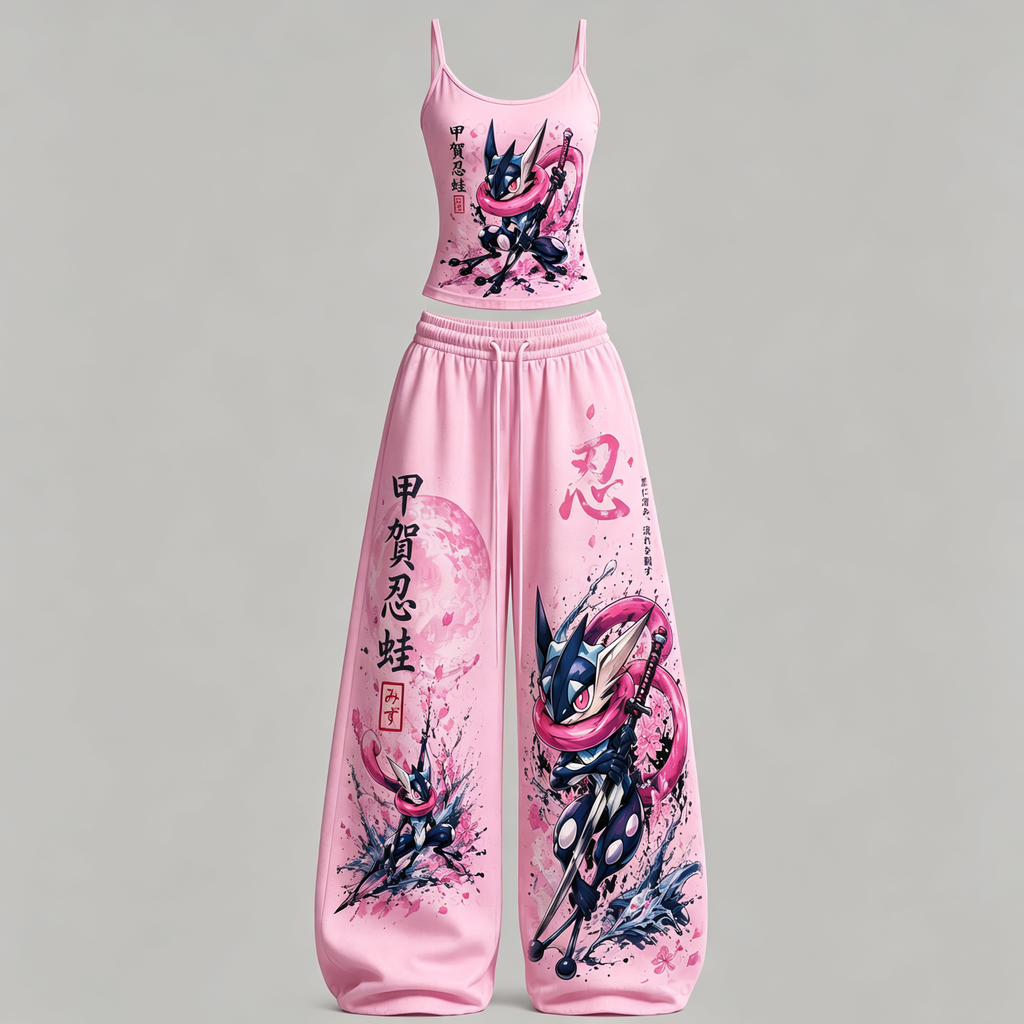 Animescollection Pokémon Top & Elasticated Trousers Two-Piece Set