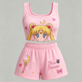 Animescollection Sailor Moon Vest and shorts Two-Piece Set