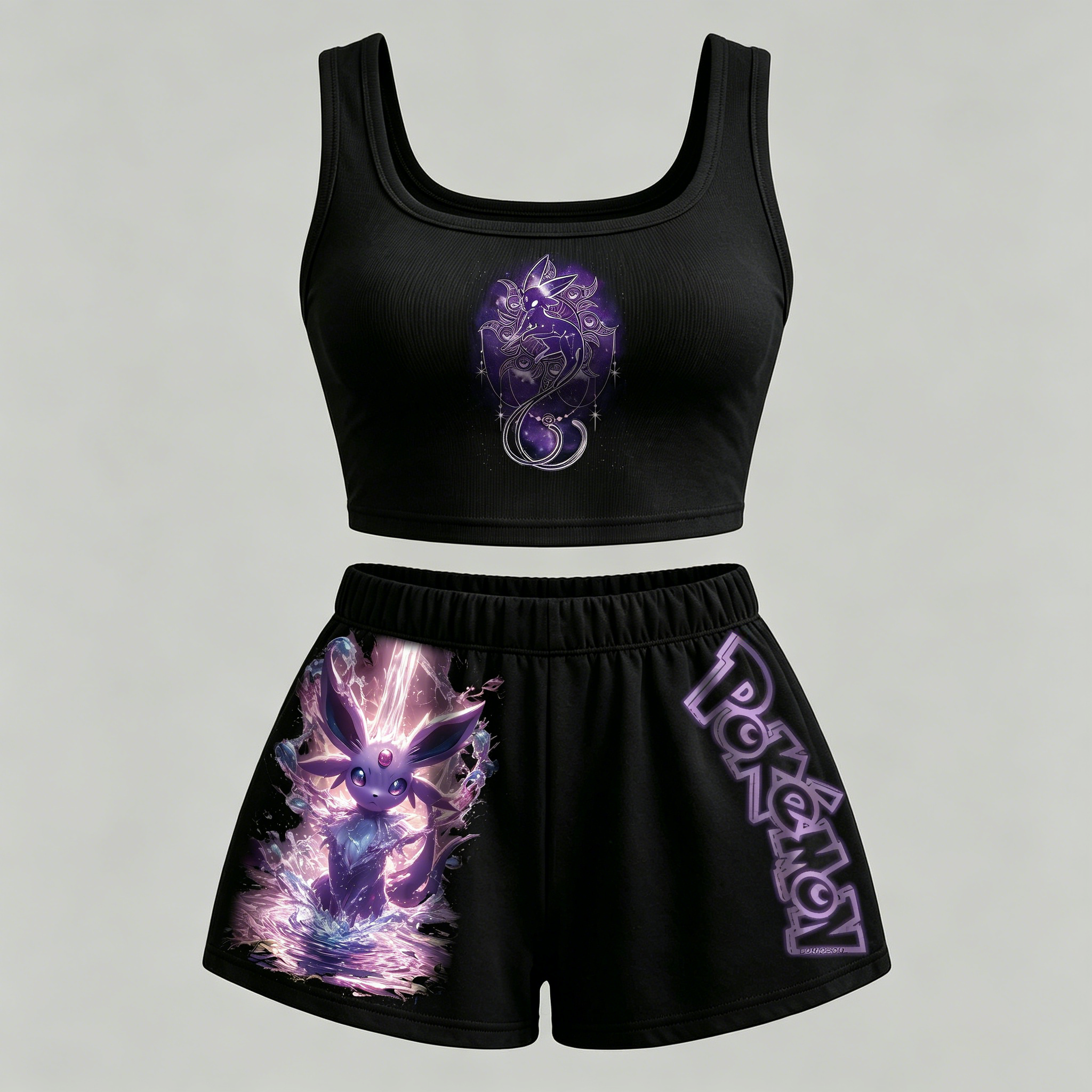 Animescollection Pokémon Vest and shorts Two-Piece Set
