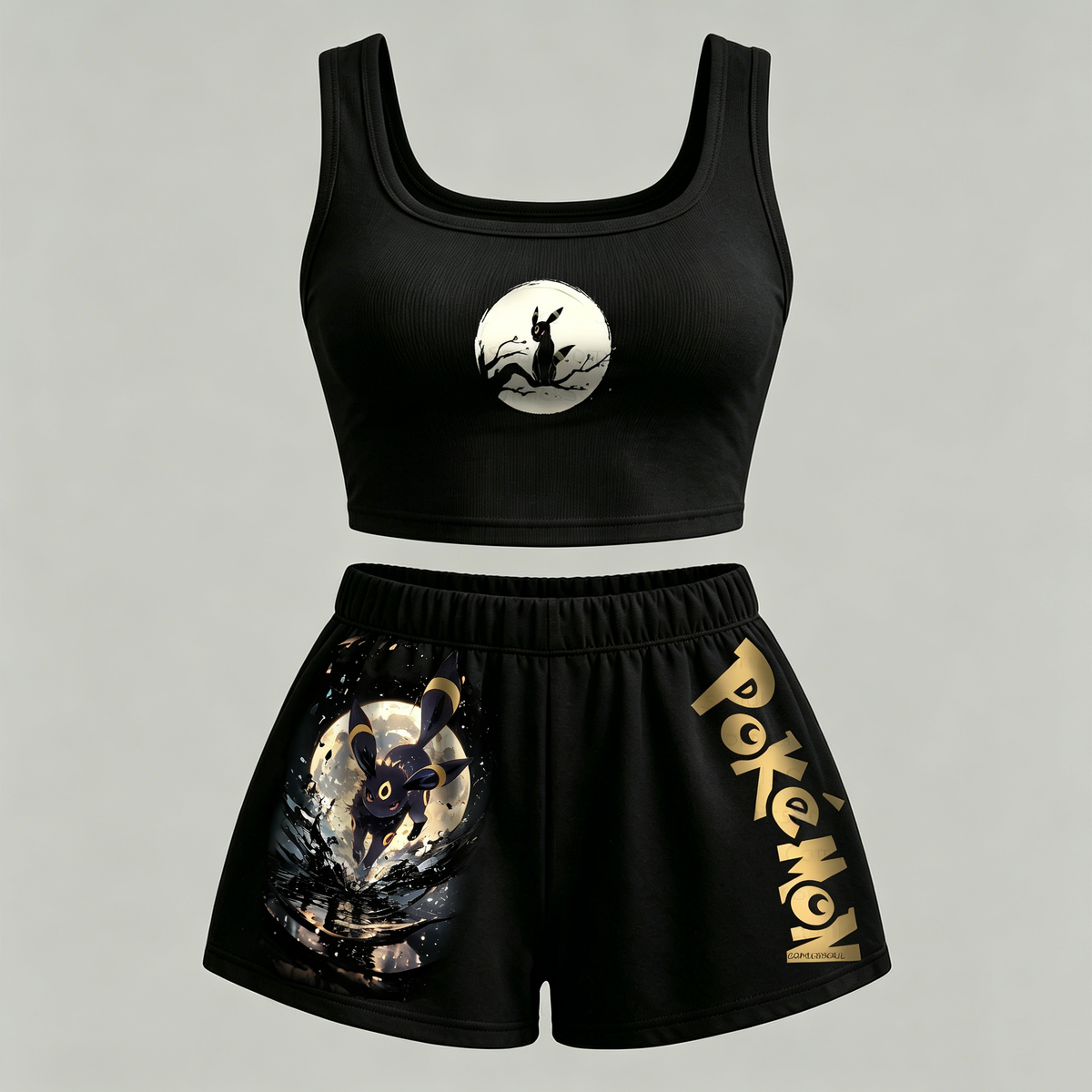 Animescollection Pokémon Vest and shorts Two-Piece Set