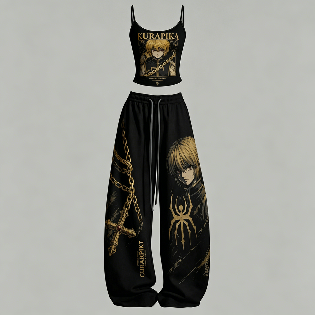 Hunter x Hunter Top & Elasticated Trousers Two-Piece Set