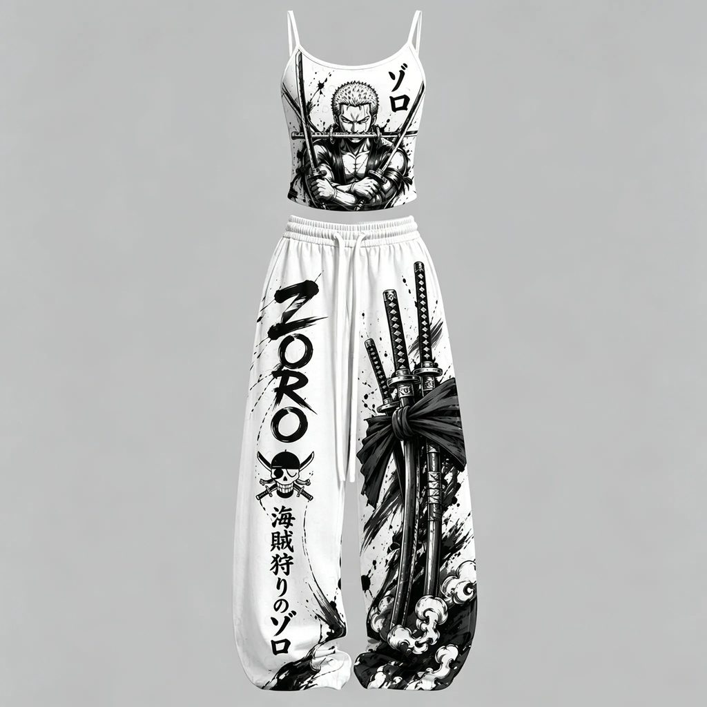 One Piece Top & Elasticated Trousers Two-Piece Set