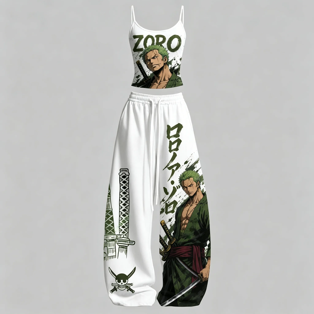 One Piece Top & Elasticated Trousers Two-Piece Set