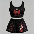 Animescollection Sailor Moon Vest and shorts Two-Piece Set