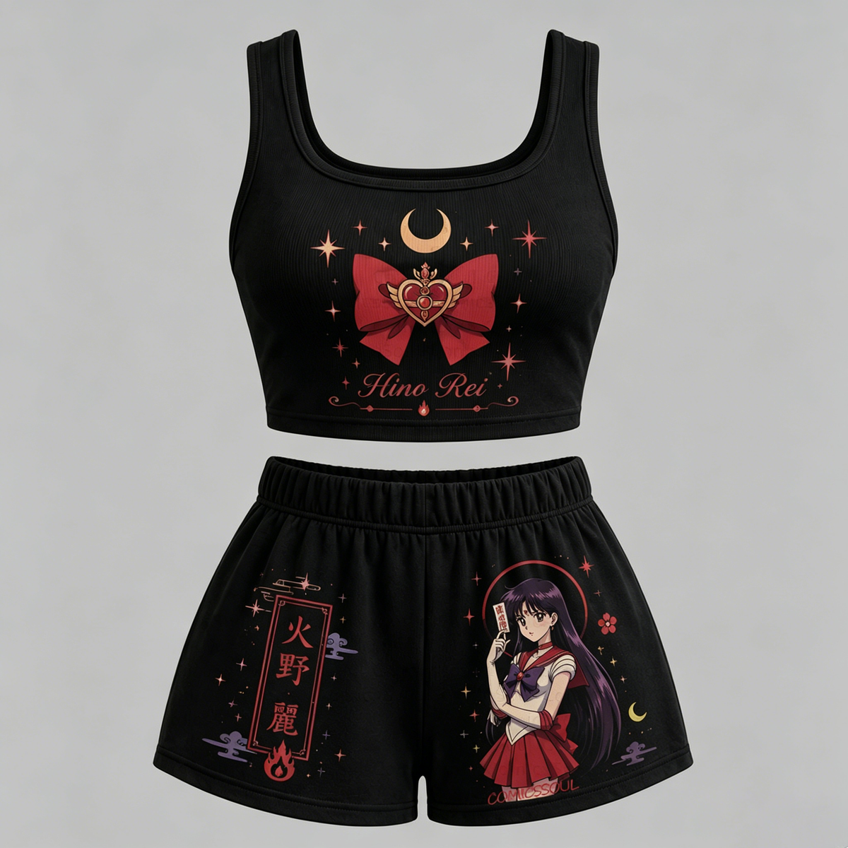 Animescollection Sailor Moon Vest and shorts Two-Piece Set