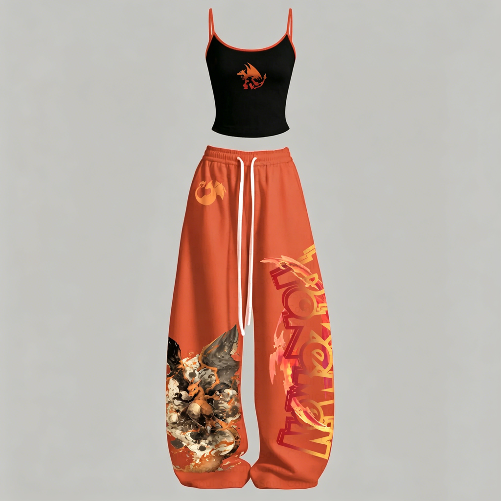 Animescollection Pokémon Top & Elasticated Trousers Two-Piece Set